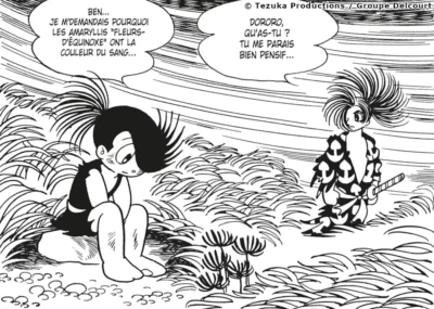 Dororo et Hyakkimaru, extraits du manga d'Osamu Tezuka